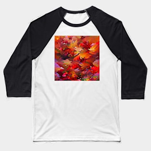 Aesthetic Autumn Leaves Baseball T-Shirt